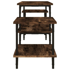 vidaXL TV Cabinet Smoked Oak 117x35x52 cm Engineered Wood 6