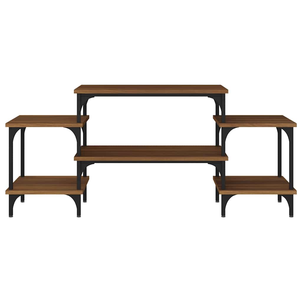 vidaXL TV Cabinet Brown Oak 117x35x52 cm Engineered Wood 5