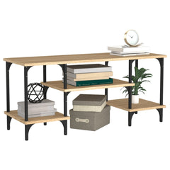 vidaXL TV Cabinet Sonoma Oak 102x35x45.5 cm Engineered Wood 4