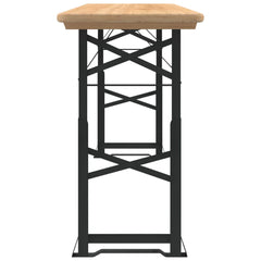 vidaXL Folding Beer Table 170x50x75/105 cm Solid Wood Fir 4