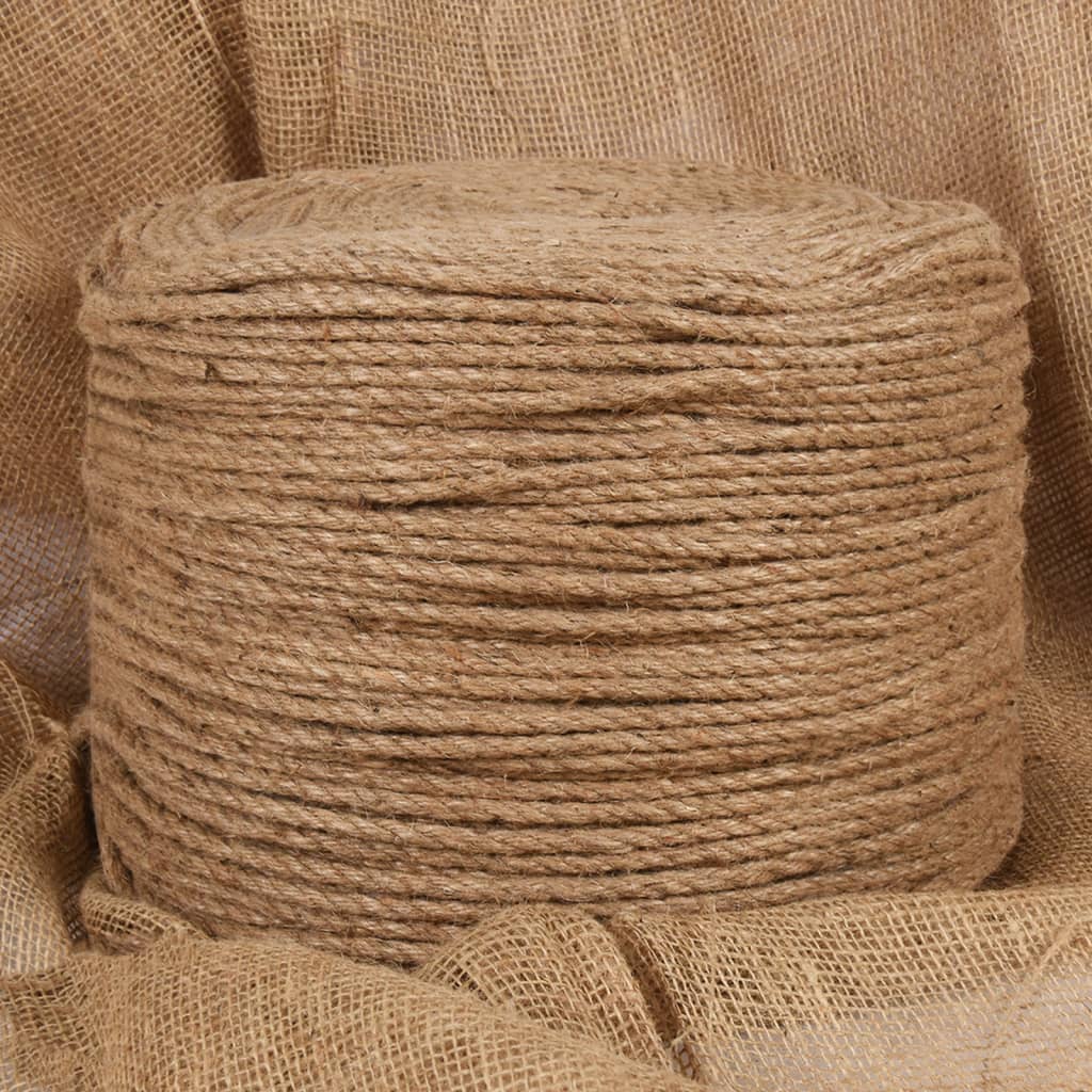 vidaXL Jute Rope 100 m Long 8 mm Thick 1