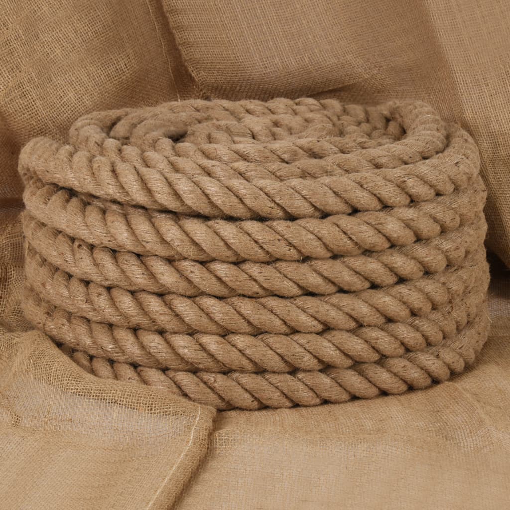 vidaXL Jute Rope 5 m Long 40 mm Thick 1