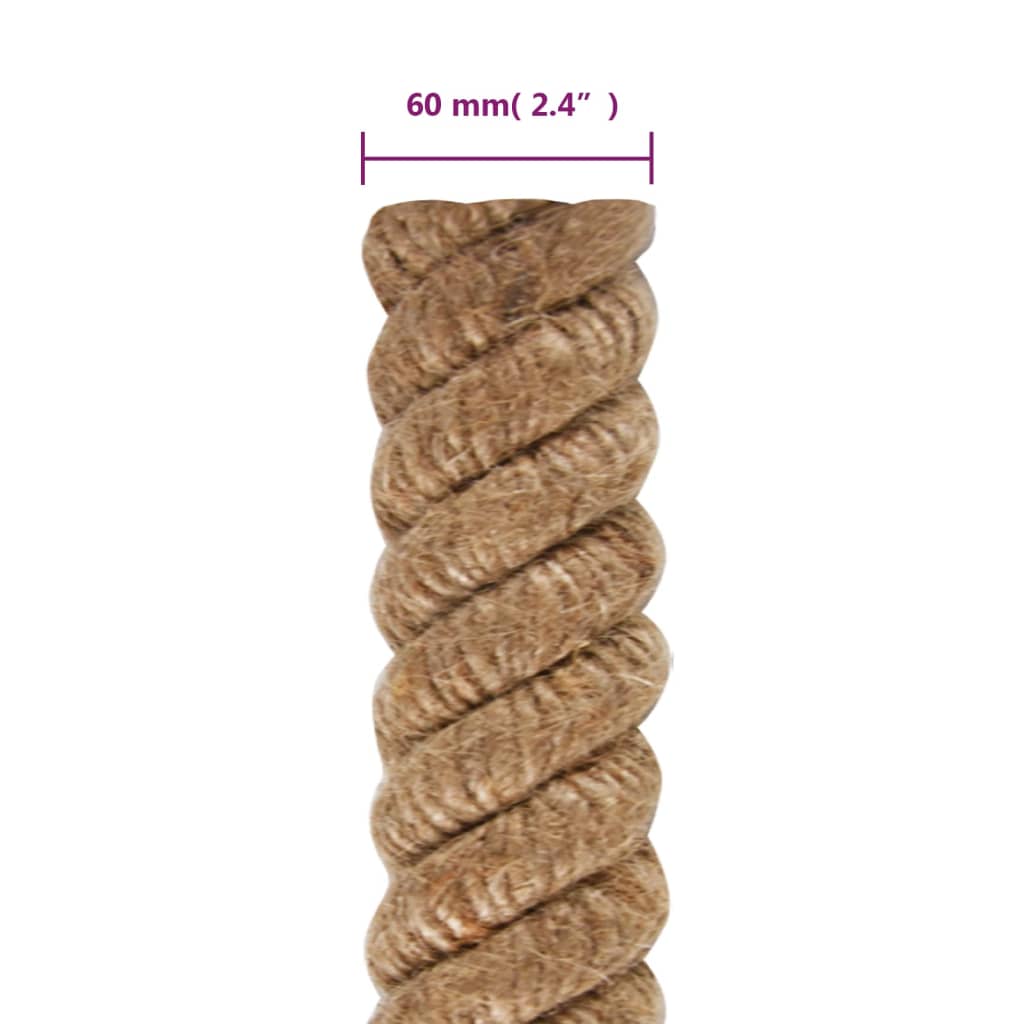 vidaXL Jute Rope 5 m Long 60 mm Thick 6