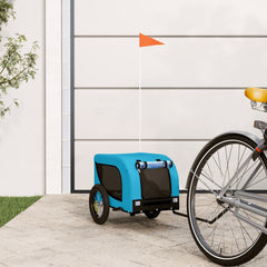 vidaXL Pet Bike Trailer Oxford Fabric and Iron Height 53 cm