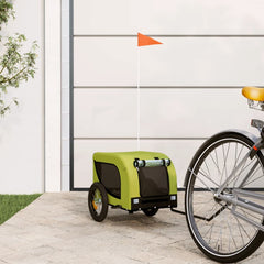 vidaXL Pet Bike Trailer Oxford Fabric and Iron Height 53 cm