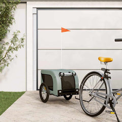 vidaXL Pet Bike Trailer Oxford Fabric and Iron Height 66 cm