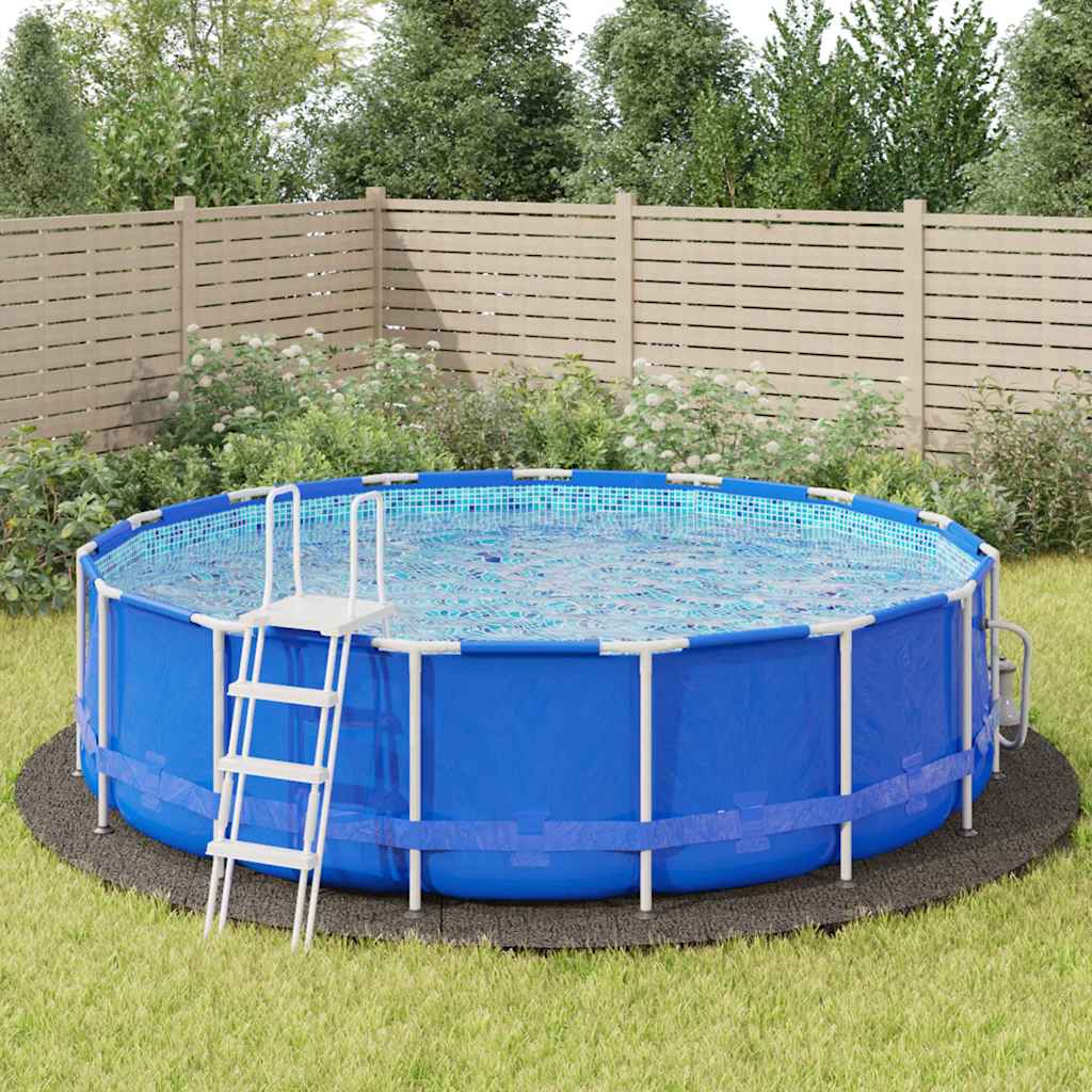 vidaXL Pool Ground Cloth Polyester Geotextile Light Grey