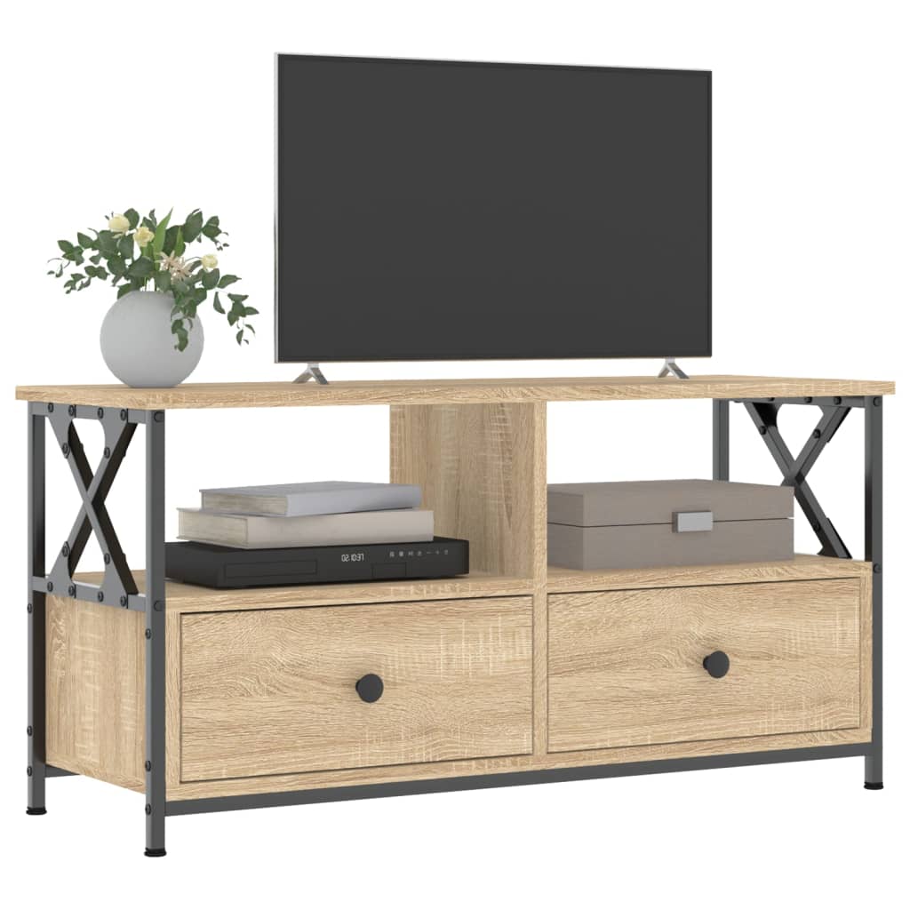 TV Cabinet Engineered Wood&Iron