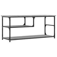 vidaXL TV Cabinet Grey Sonoma 103x38x46.5 cm Engineered Wood and Steel 2