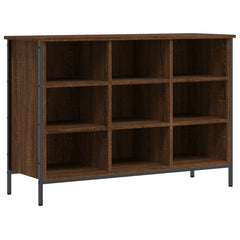 vidaXL Shoe Cabinet Brown Oak 9 compartments 2