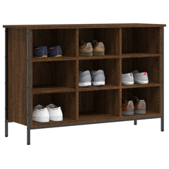 vidaXL Shoe Cabinet Brown Oak 9 compartments 6
