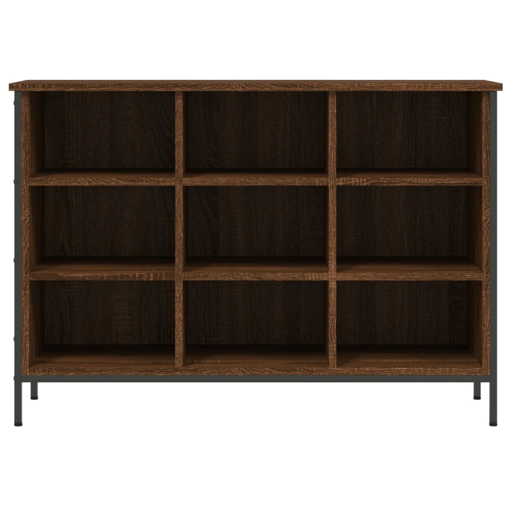 vidaXL Shoe Cabinet Brown Oak 9 compartments 3