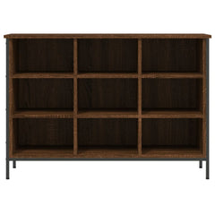 vidaXL Shoe Cabinet Brown Oak 9 compartments 3