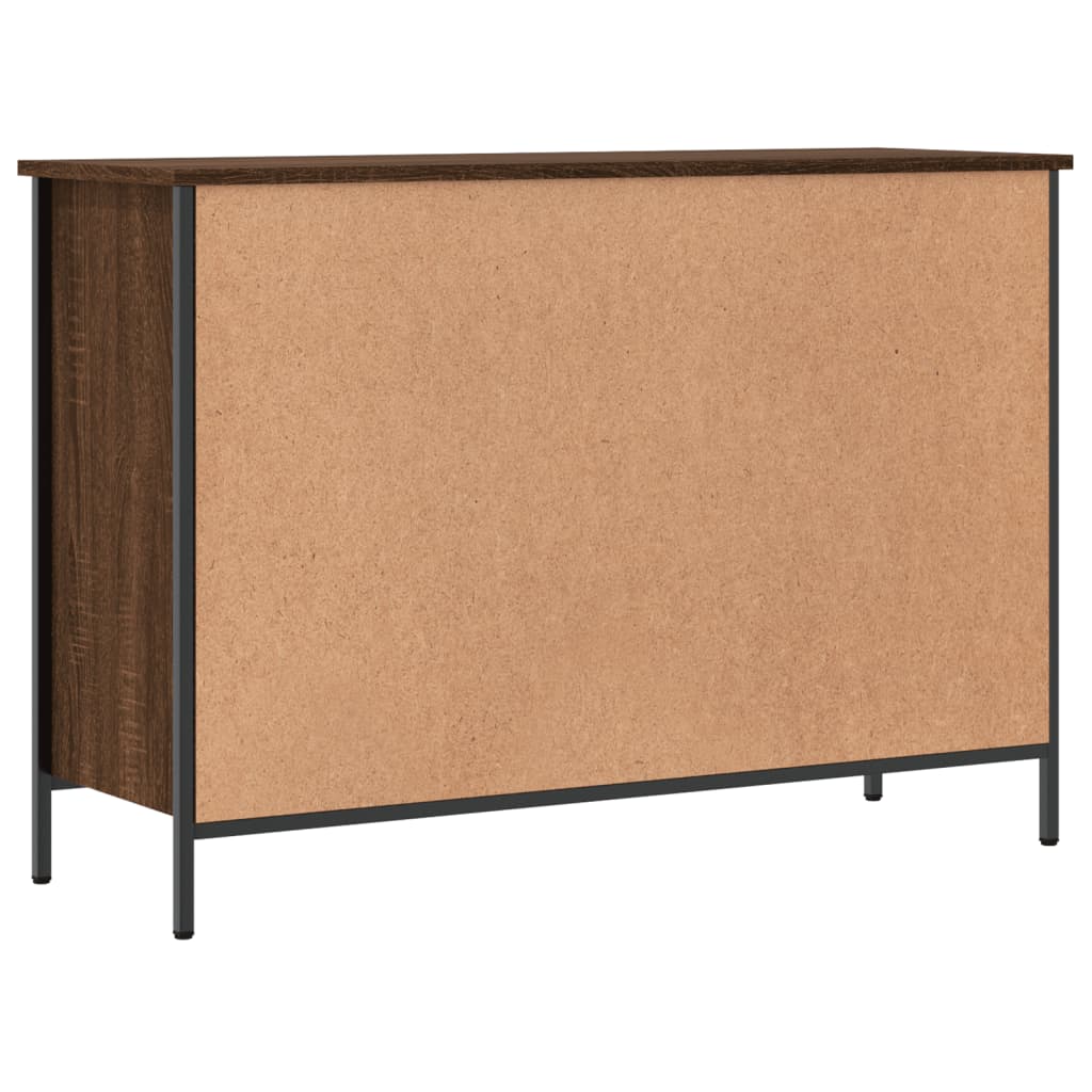 vidaXL Shoe Cabinet Brown Oak 9 compartments 4