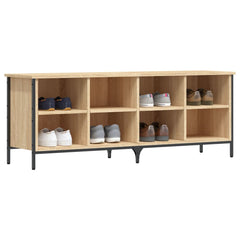 vidaXL Shoe Cabinet Sonoma Oak Stores up to 8 pairs of shoes 3