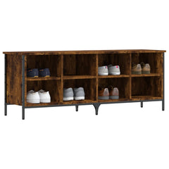 vidaXL Shoe Cabinet Smoked Oak 8 compartments 6