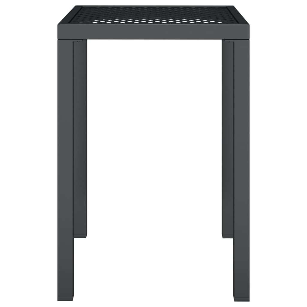 vidaXL Garden Table Anthracite 50x50x72 cm Steel 3