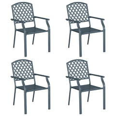 Garden Chair Steel Anthracite 4