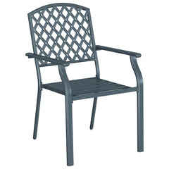 Garden Chair Steel Anthracite 4