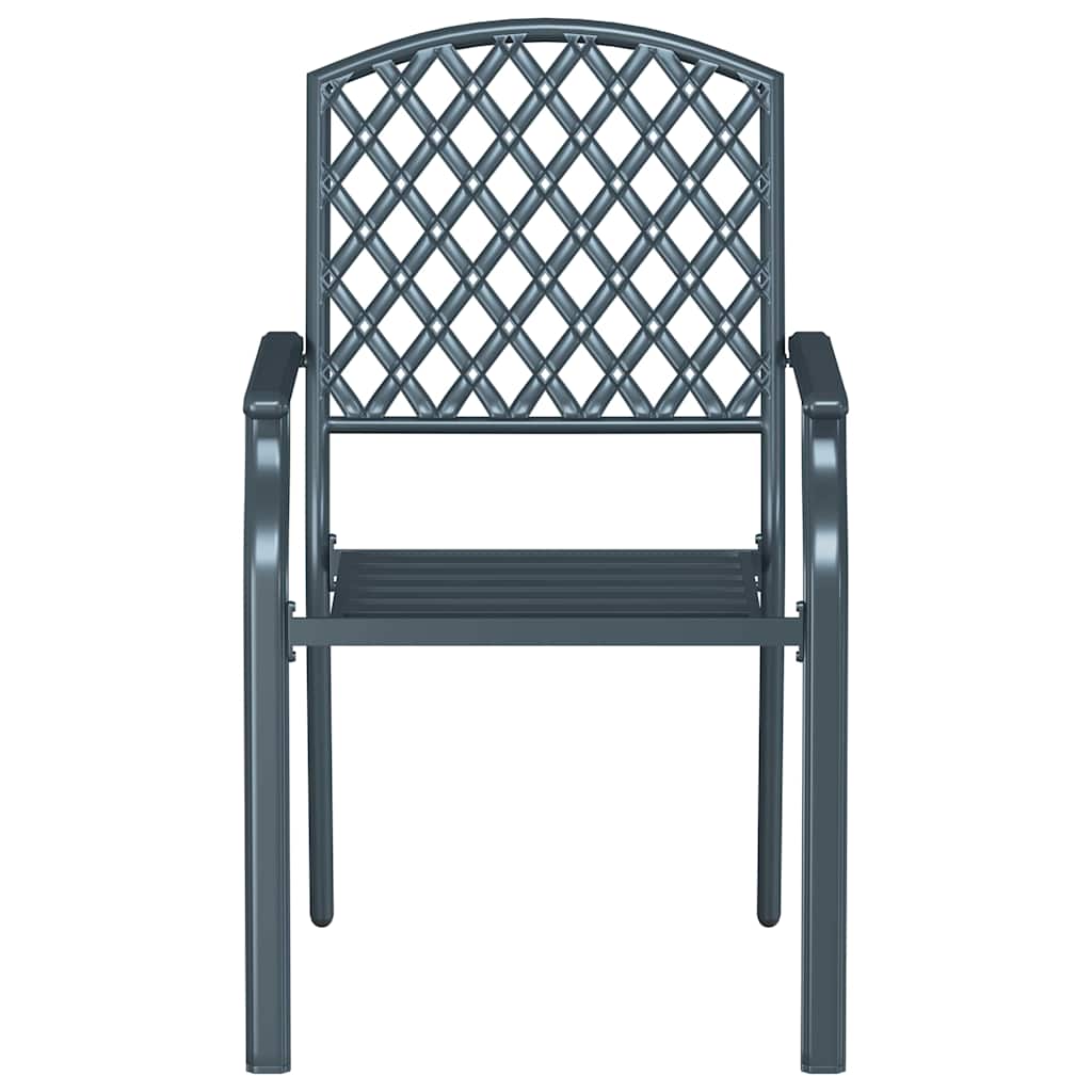 Garden Chair Steel Anthracite 4