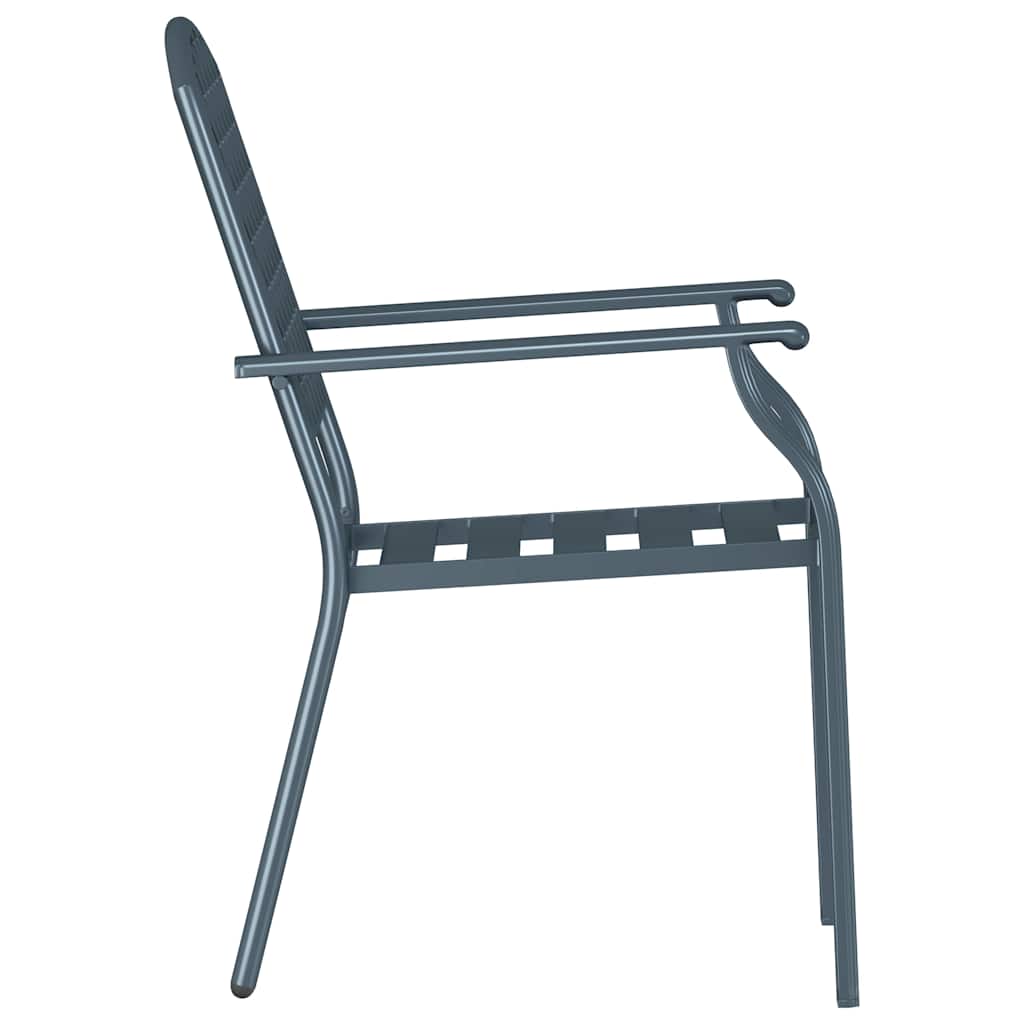 Garden Chair Steel Anthracite 4