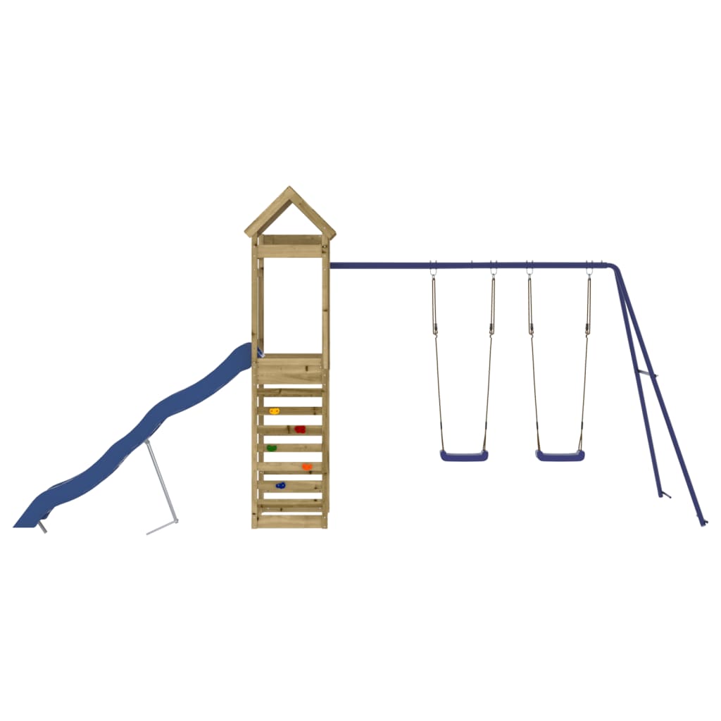 Outdoor Playset Solid Wood Pine Solid impregnated pinewood