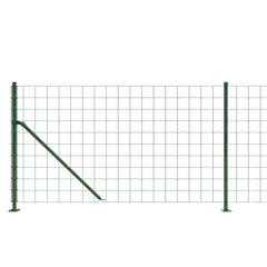 vidaXL Wire Mesh Fence with Flange Green 0.8x25 m 4