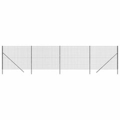 vidaXL Wire Mesh Fence Anthracite 1.6x10 m Galvanised Steel 2