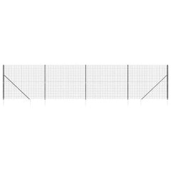 vidaXL Wire Mesh Fence with Spike Anchors Anthracite 1.6x10 m 2