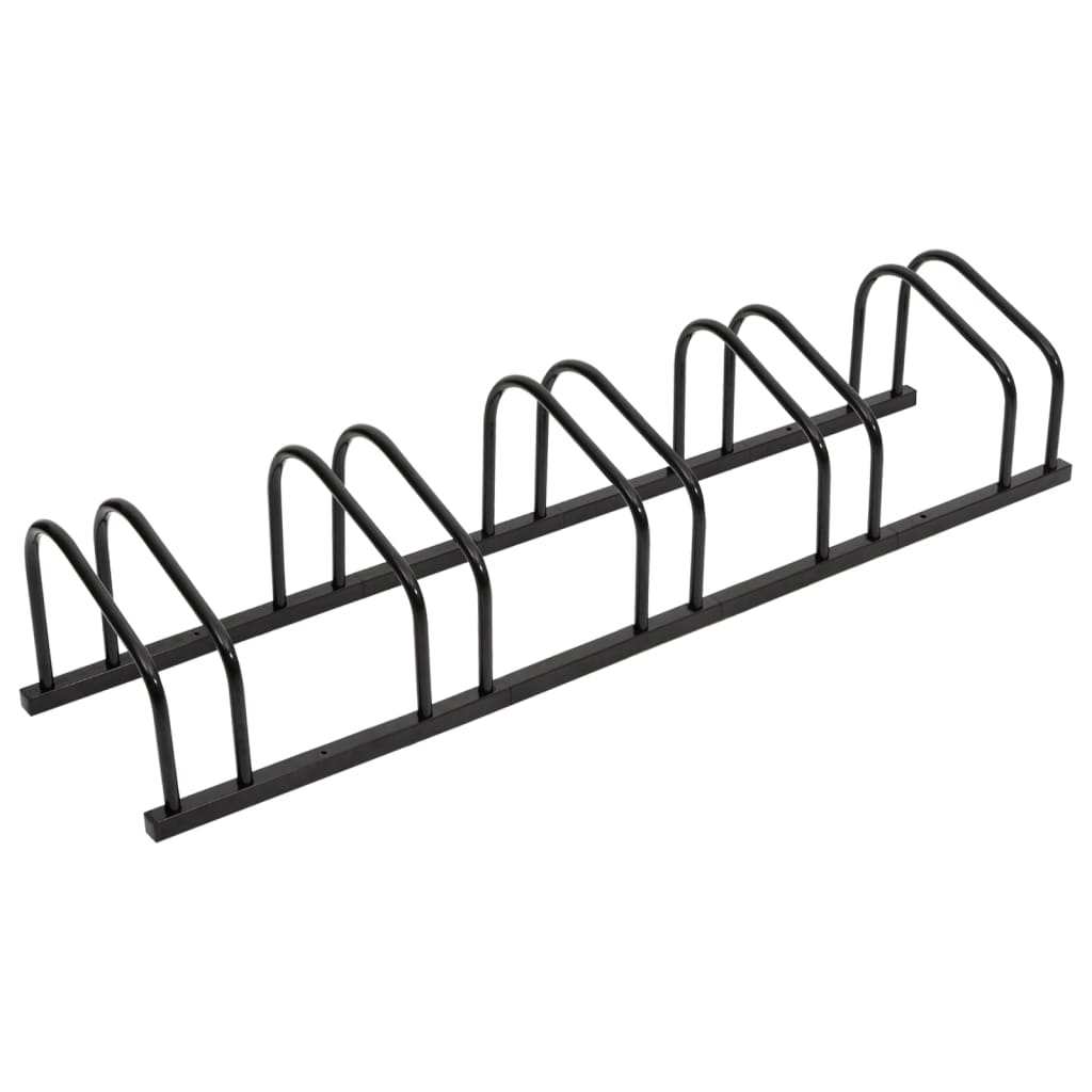 vidaXL Bike Rack for 5 Bikes Black Steel 1