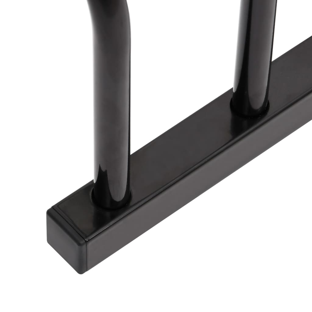 vidaXL Bike Rack for 5 Bikes Black Steel 4
