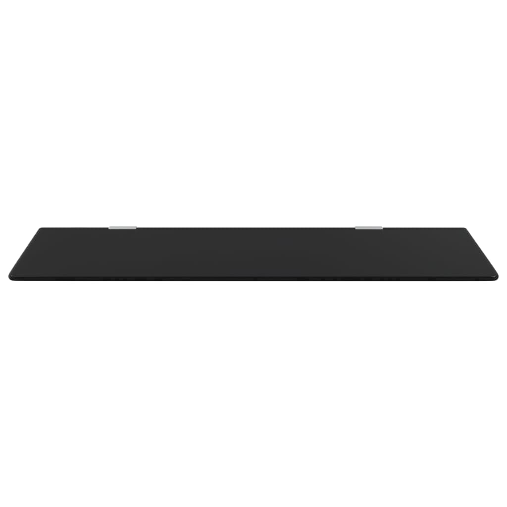 vidaXL Wall-mounted Urinal Privacy Screen Black 90x40 cm Tempered Glass 4