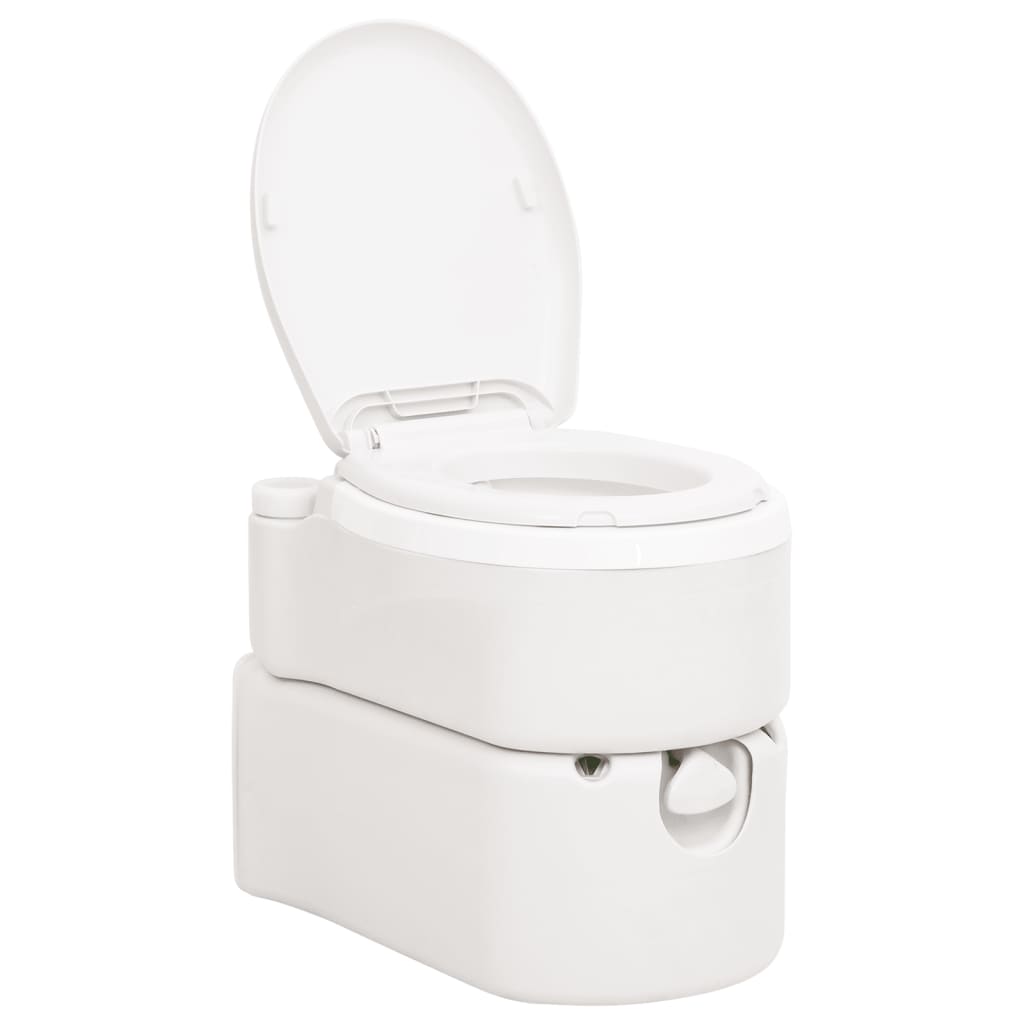 Integrated Camping Toilet White 24+17 HDPE&PP Plastic
