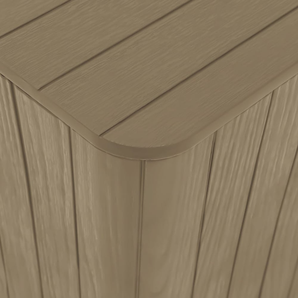 Garden Table with Removable Lid Polypropylene Brown