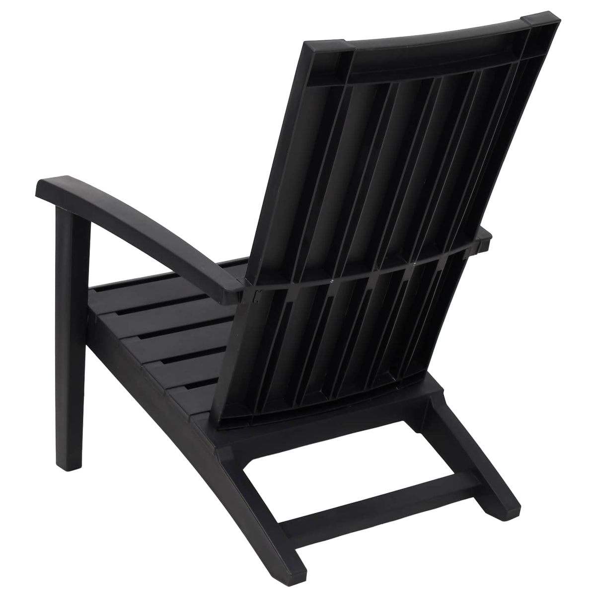 Garden Adirondack Chair Polypropylene Black 1
