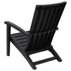 Garden Adirondack Chair Polypropylene Black 1