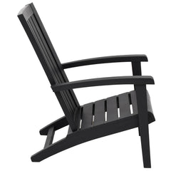 Garden Adirondack Chair Polypropylene Black 1