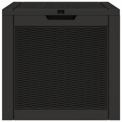 vidaXL Garden Storage Box Black 55.5x43x53 cm Polypropylene 5