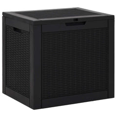 Garden Storage Box 55,5x43x53 cm Polypropylene Black