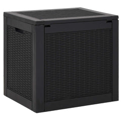 Garden Storage Box 55,5x43x53 cm Polypropylene Black