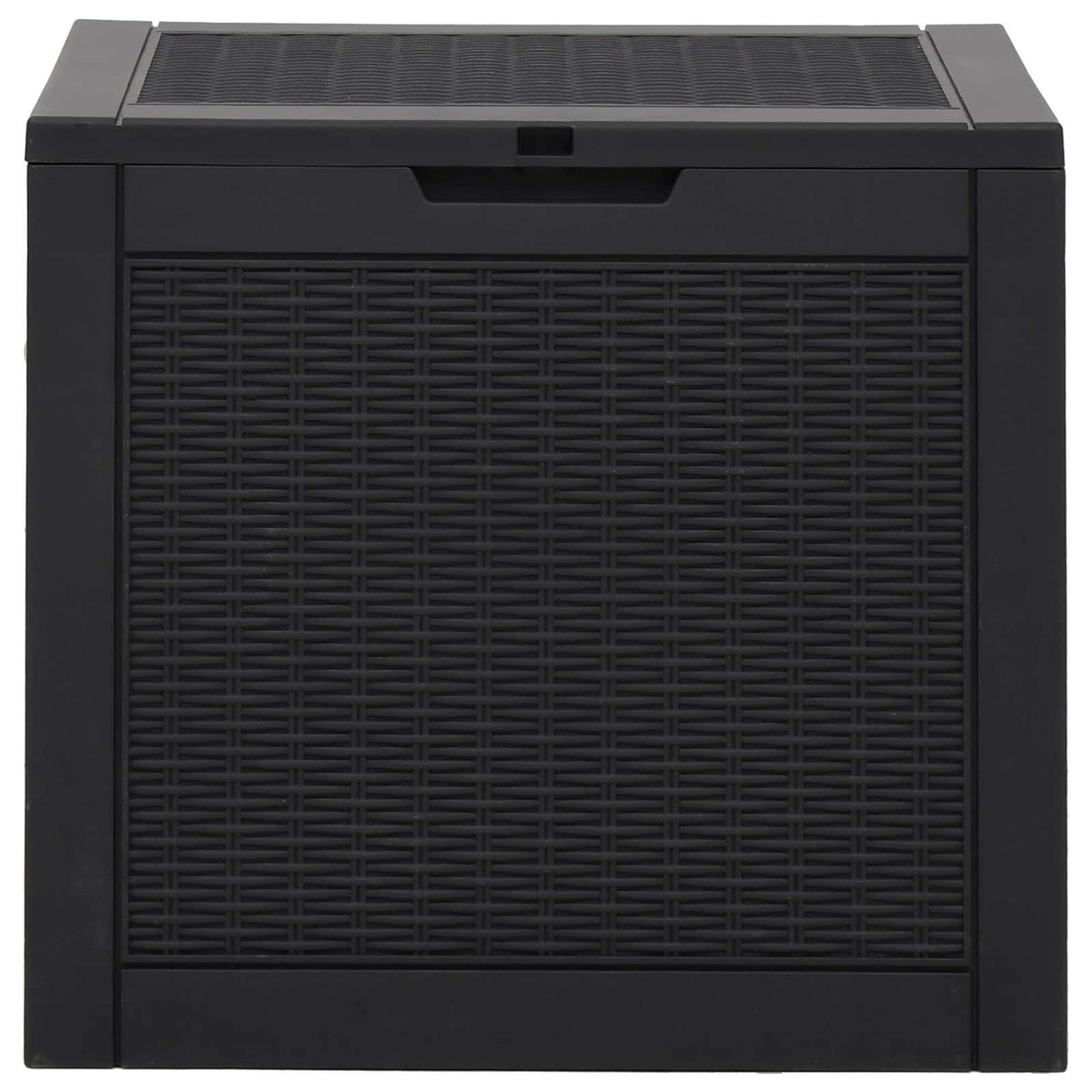 Garden Storage Box 55,5x43x53 cm Polypropylene Black