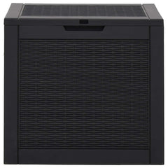 Garden Storage Box 55,5x43x53 cm Polypropylene Black