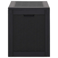 Garden Storage Box 55,5x43x53 cm Polypropylene Black