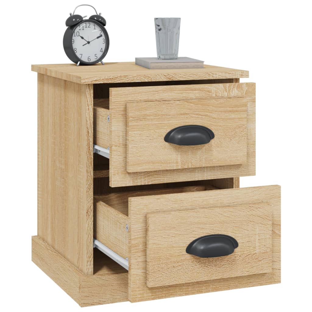 vidaXL Bedside Cabinet Sonoma Oak 39x39x47.5 cm Engineered Wood 5