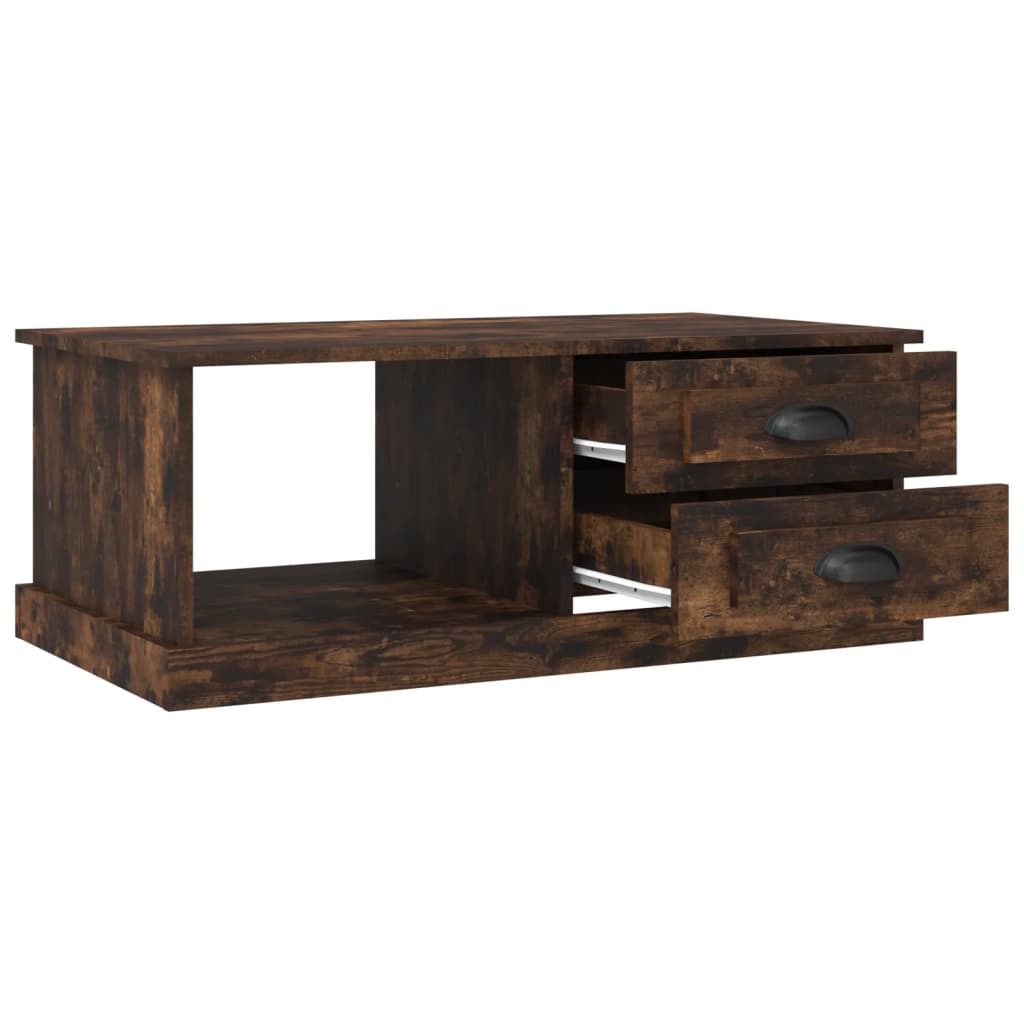 Coffee Table 90x50x35 cm Engineered Wood Smoked oak