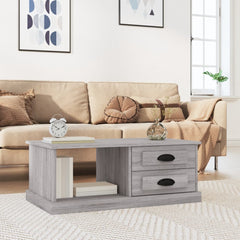 Coffee Table 90x50x35 cm Engineered Wood Grey sonoma