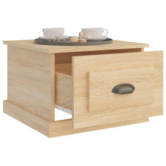 vidaXL Coffee Table Sonoma Oak 50x50x35 cm Engineered Wood 5