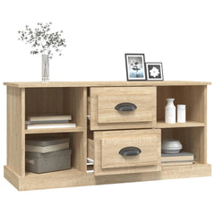 vidaXL TV Cabinet Sonoma Oak 99.5x35.5x48 cm Engineered Wood 5