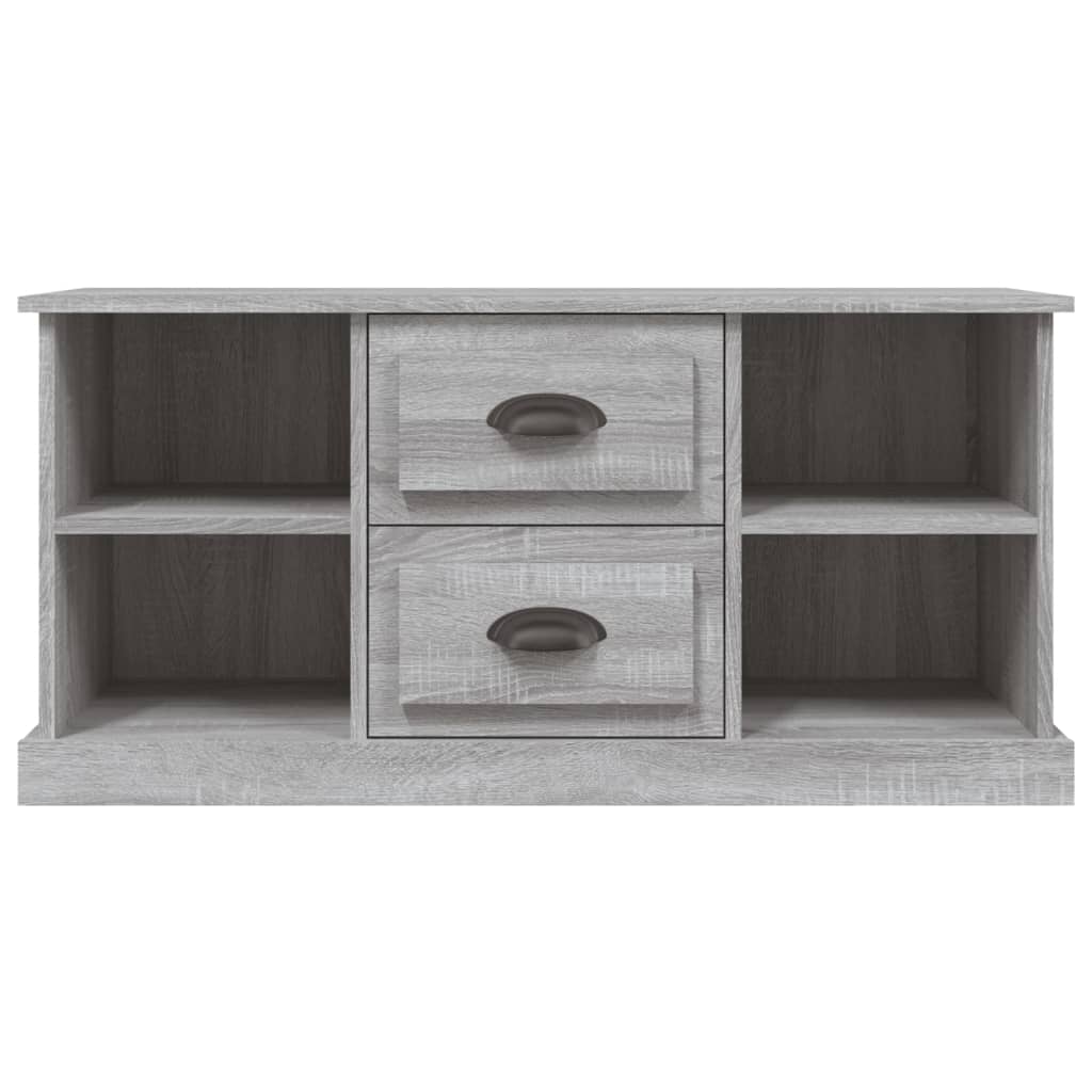 vidaXL TV Cabinet Grey Sonoma 99.5x35.5x48 cm Engineered Wood 6
