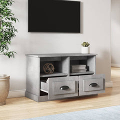 vidaXL TV Cabinet Concrete Grey 80x35x50 cm Engineered Wood 3